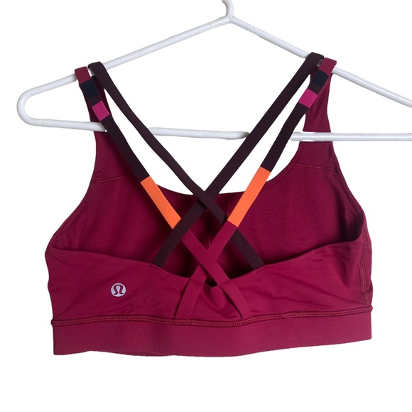 lululemon athletica Other - Lululemon Red Energy bra Multi Color Straps EUC SZ6